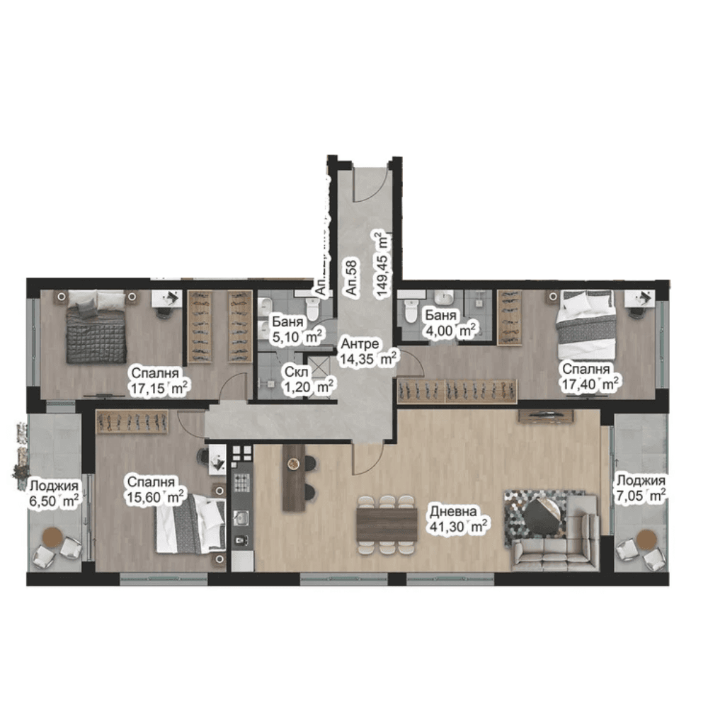 Апартамент 58