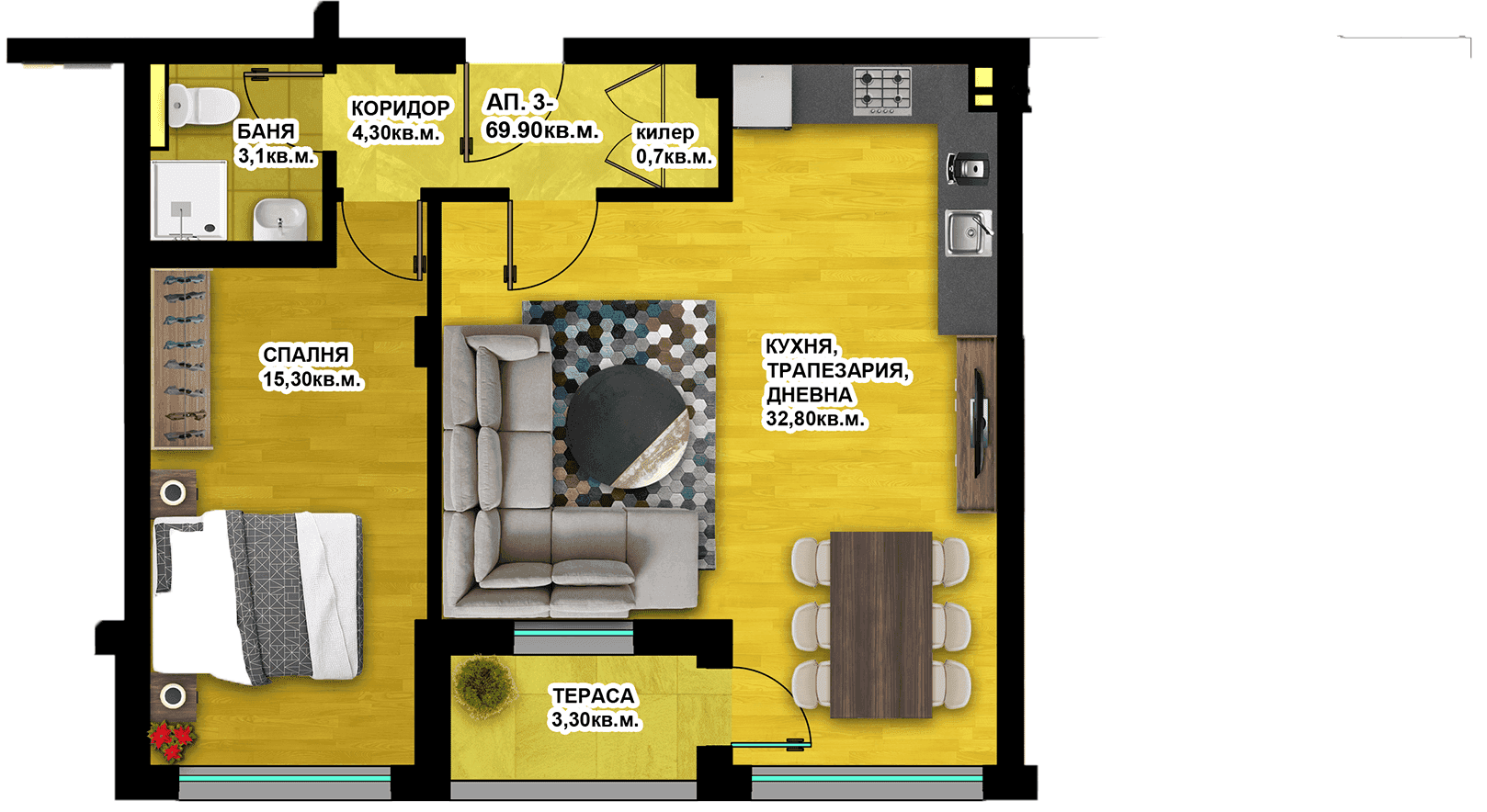 Апартамент 3
