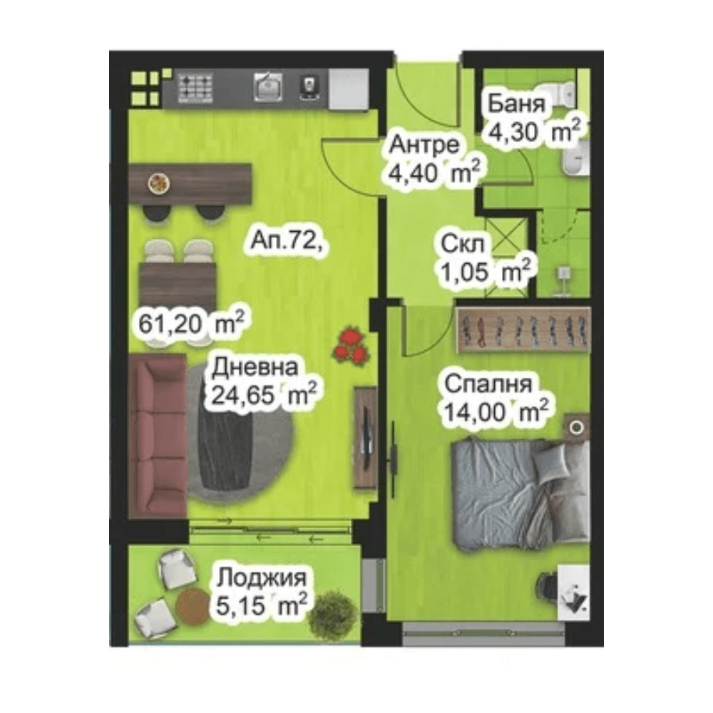 Апартамент 72